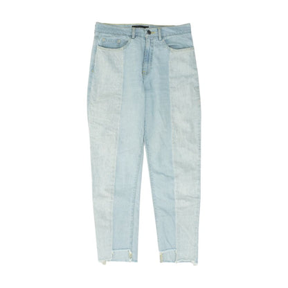 Blue High Rise Slim Leg Jeans