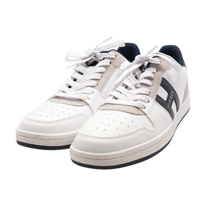 White Lace-Up Casual Shoes