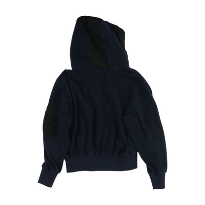 Navy Color Block Hoodie Pullover