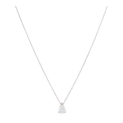 1 ctw Sterling Silver Lab Grown Diamond Pendant Necklace