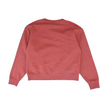 Red Solid Sweatshirt Pullover
