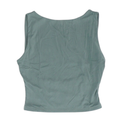 Gray Cropped Blouse