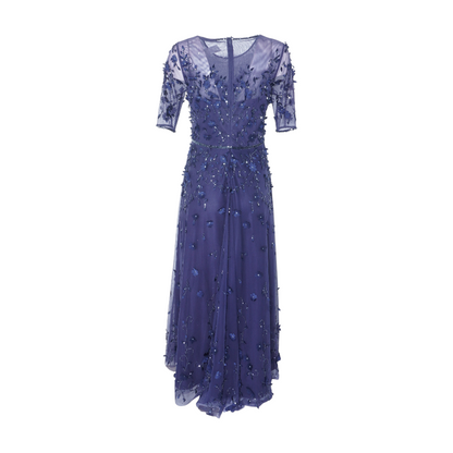 Navy Floral Maxi Dress