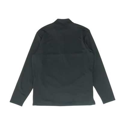 Black Solid 1/4 Zip Pullover