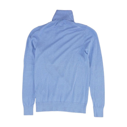 Blue Turtleneck Sweater