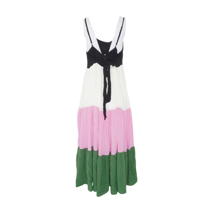Multi Color Block Maxi Dress