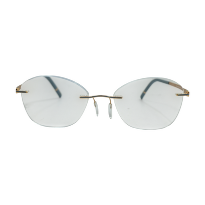 Blue Titan Oval Prescription Eyewear