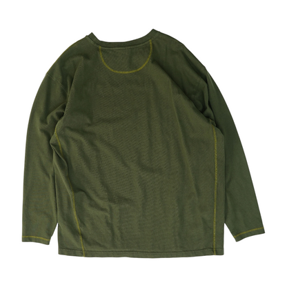 Green Solid Sweatshirt Pullover