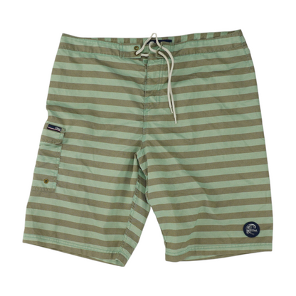 Green Striped Swim Bottom
