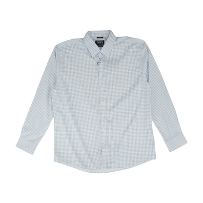 Blue Check Long Sleeve Button Down