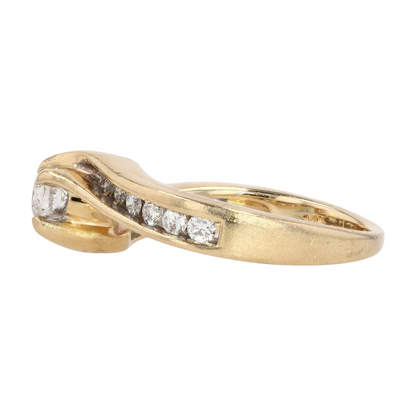 1/3 ctw 14K Yellow Gold Diamond Engagement Ring