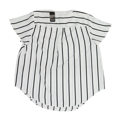 White Striped Blouse