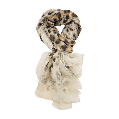 Leopard and Skull Print Scarf