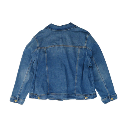 Blue Plus Solid Denim Jacket