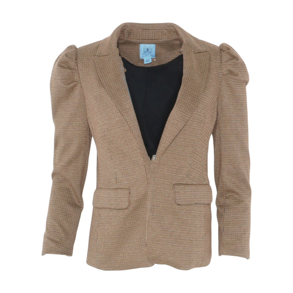 Brown Check Blazer