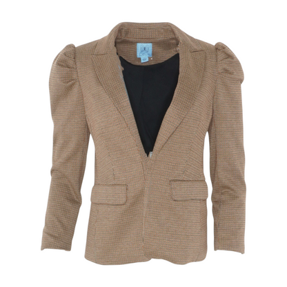 Brown Check Blazer