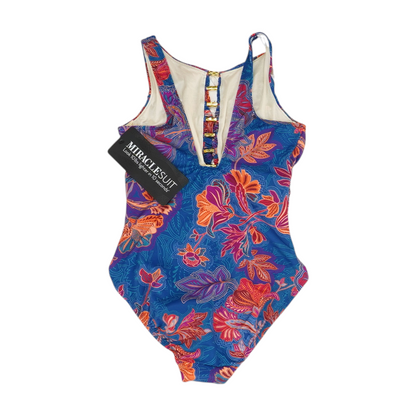 Blue Floral One-Piece