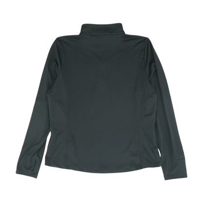 Black Solid 1/4 Zip Pullover