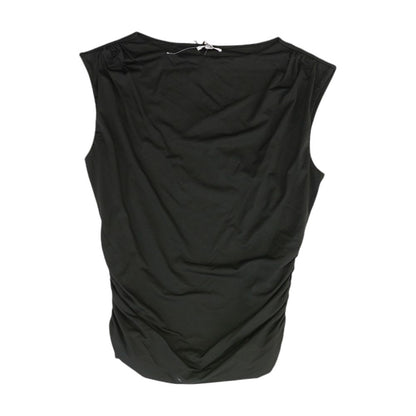 Black Solid Sleeveless Blouse