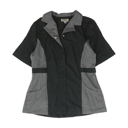 Black Color Block Knit Top