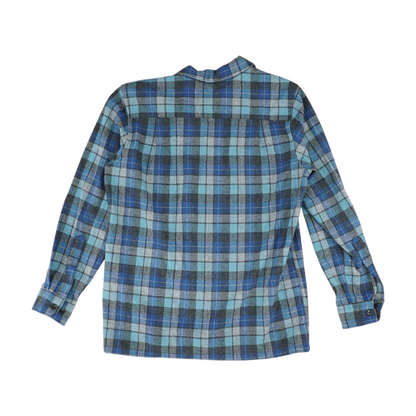 Blue Plaid Flannel Button Down