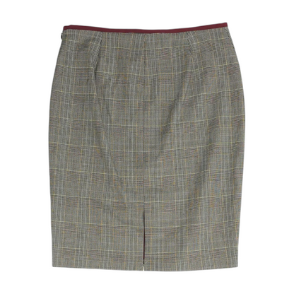 Black Houndstooth Mini Skirt