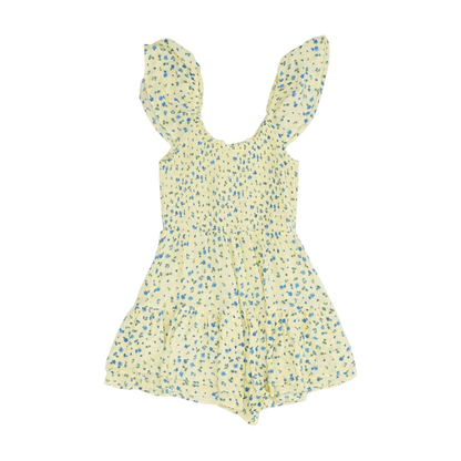 Yellow Floral Mini Dress