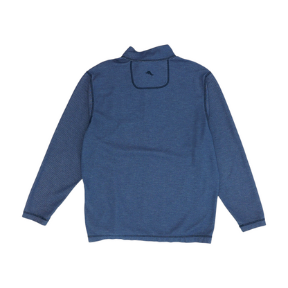 Navy Solid 1/4 Zip Pullover