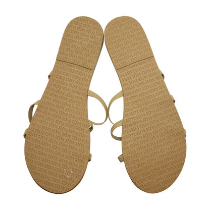 Beige Flat Sandals