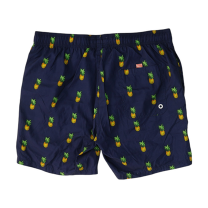 Navy Print Swim Bottom