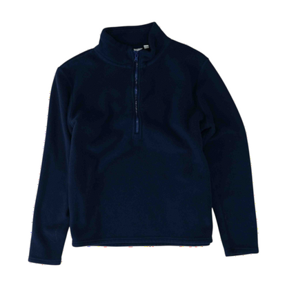 Navy Solid 1/4 Zip Pullover