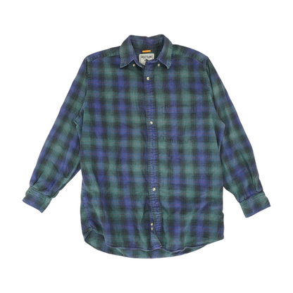 Multi Plaid Flannel Button Down
