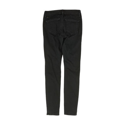 Navy Solid Mid Rise Skinny Leg Jeans
