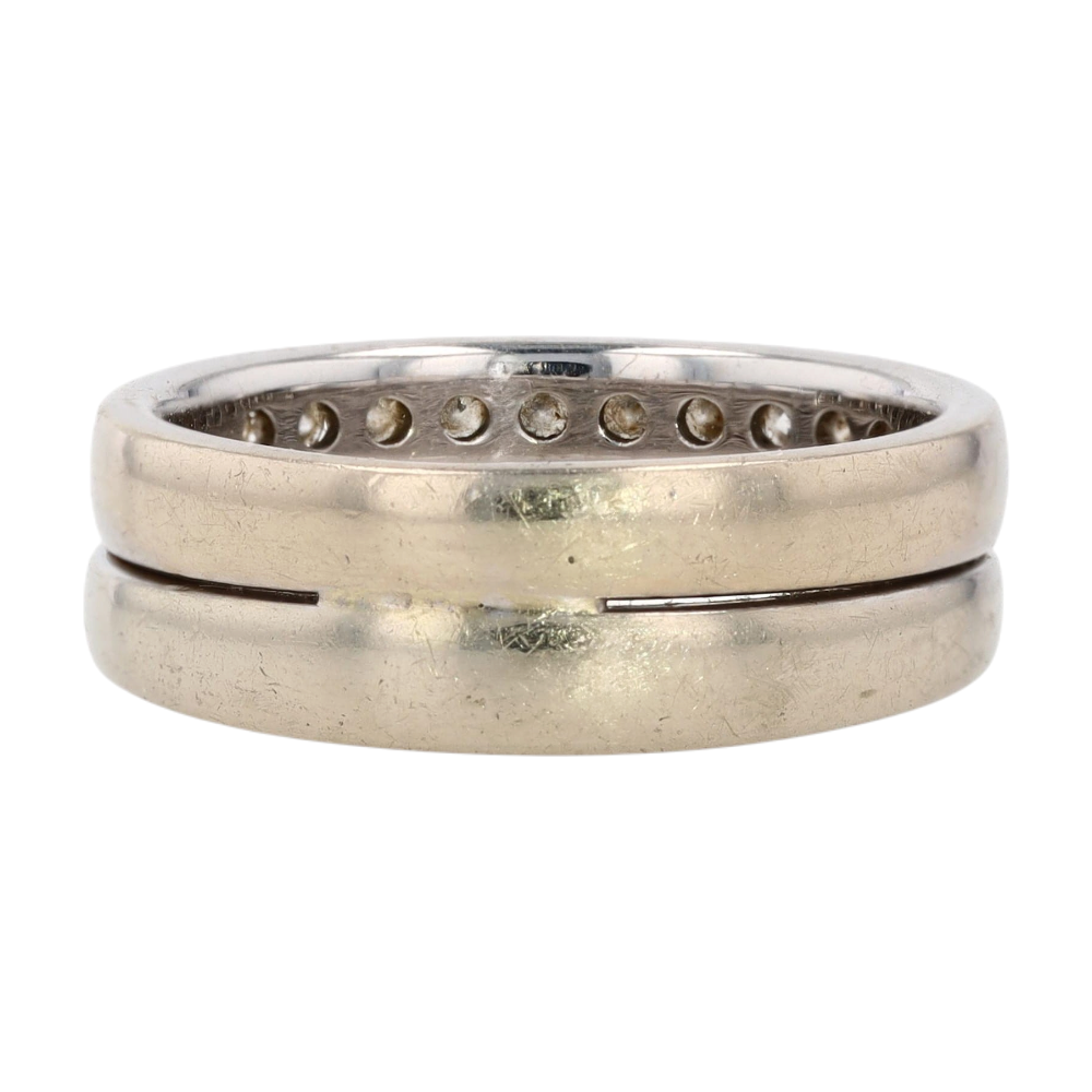 Shane Co. 3/4 ctw 14K White Gold Diamond Engagement Ring – Image 3
