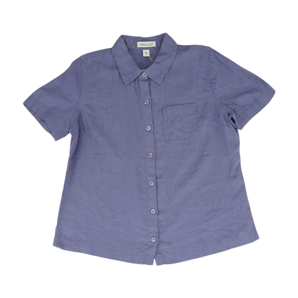 Purple Petite Button Down