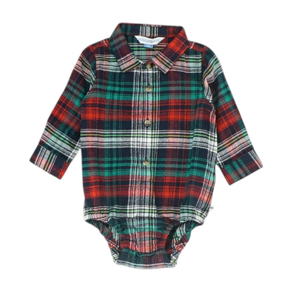 Multi Plaid Onesie
