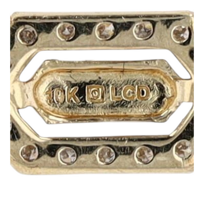 1/10 ctw 10K Yellow Gold Lab Grown Diamond Station Necklace