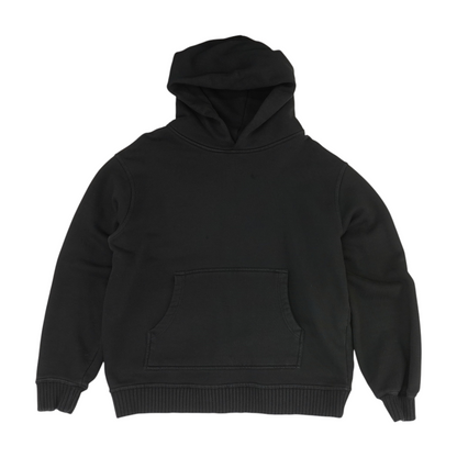 Black Solid Hoodie Pullover