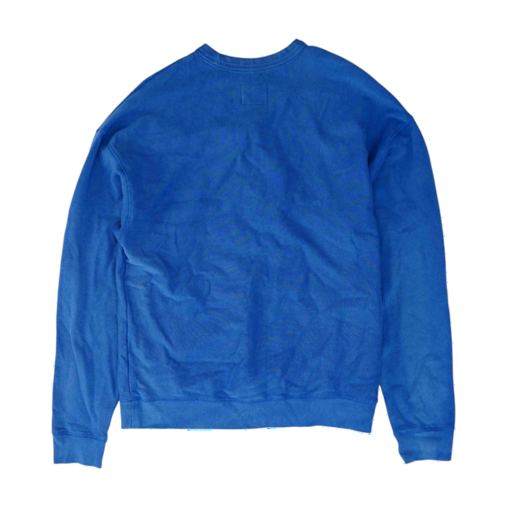 Blue Solid Sweatshirt Pullover