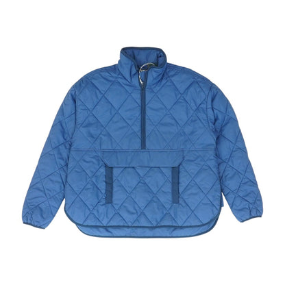 Blue Solid 1/4 Zip Pullover