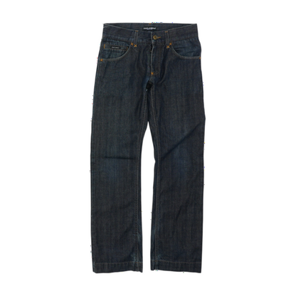 Vintage Embroidered Pocket Denim Jean