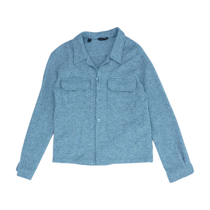 Gray Cashmere Chest Pocket Outershirt