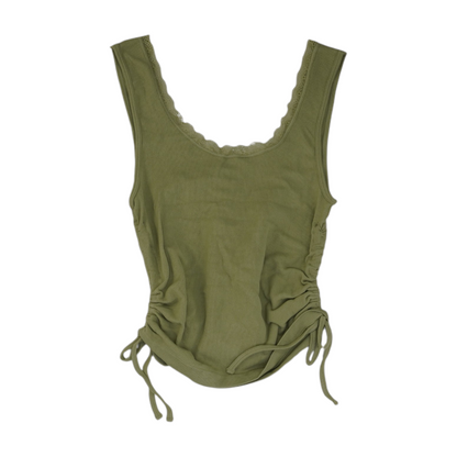 Green Cropped Blouse