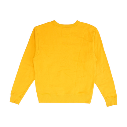 Yellow Solid Sweatshirt Pullover