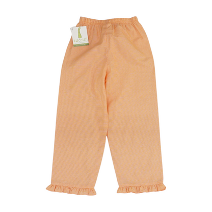 Orange Check Knit Pants