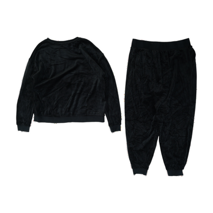 Black Solid Pant Set