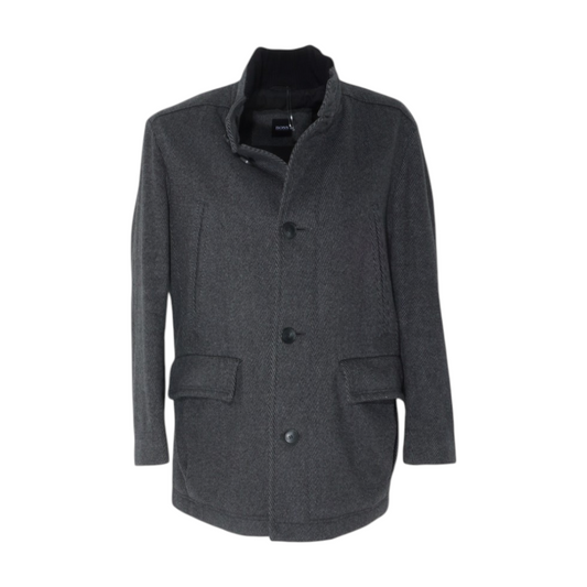 Gray Wool Solid Coat
