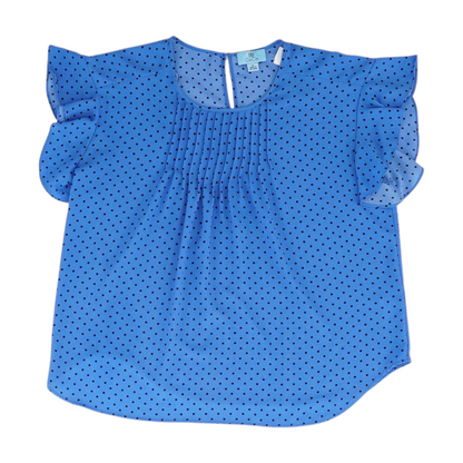 Blue Polka Dot Blouse