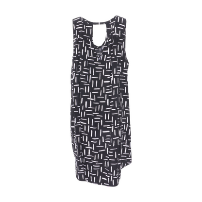 Black Abstract Mini Dress