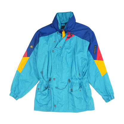 Teal Color Block Jacket
